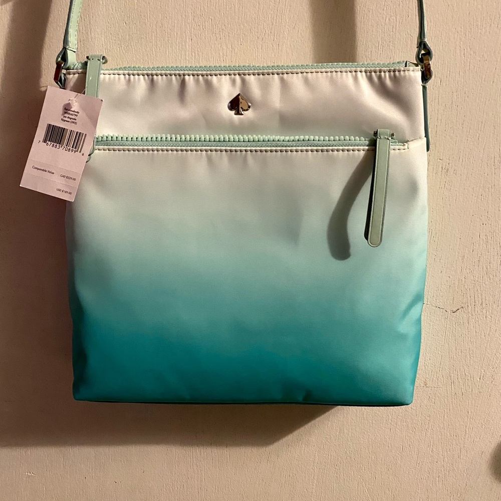 Kate Spade mint green ombré crossbody